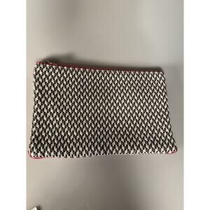 Deux Lux Crosby Faux Leather Woven Clutch Pouch $80